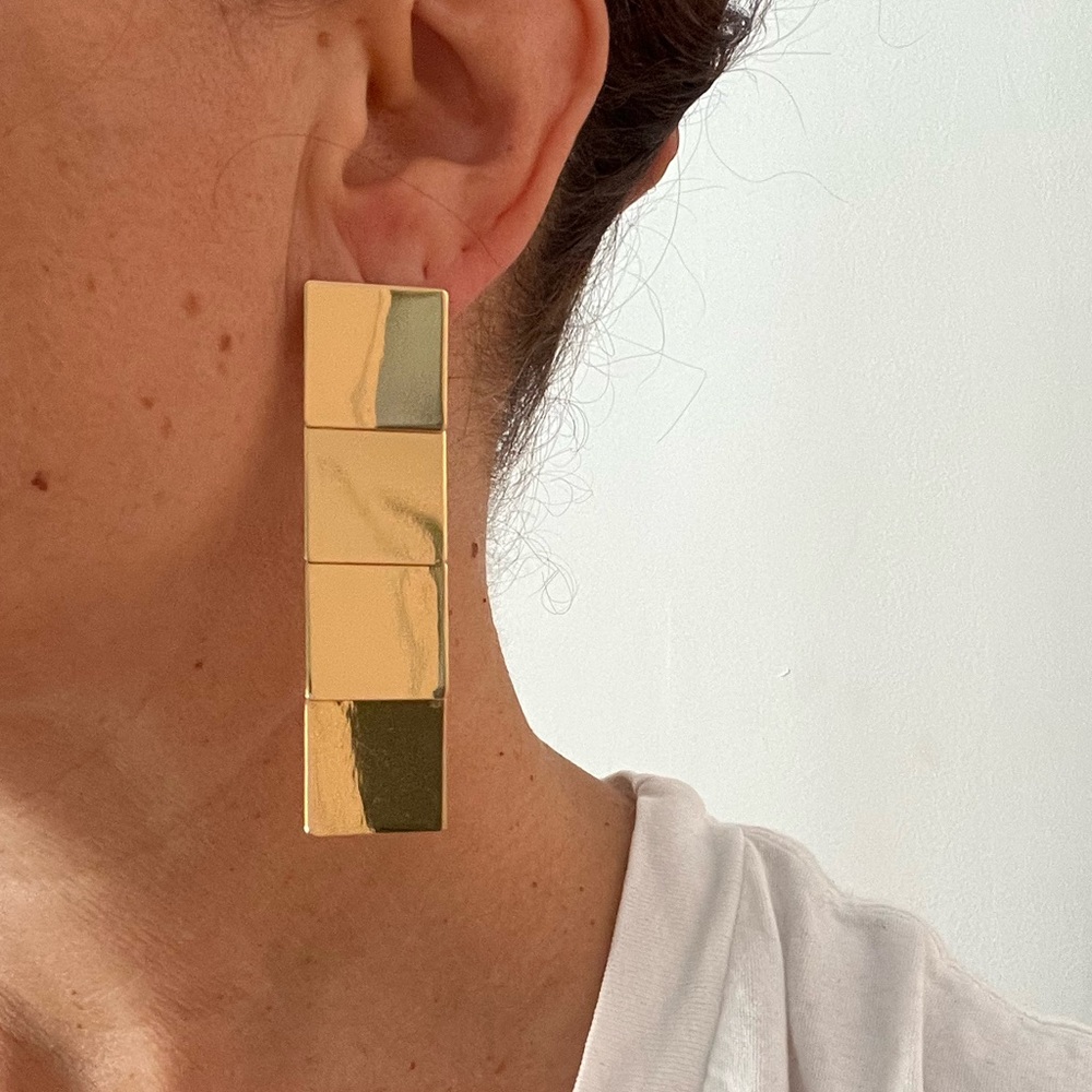 Jenny Bird Gold dangle earrings